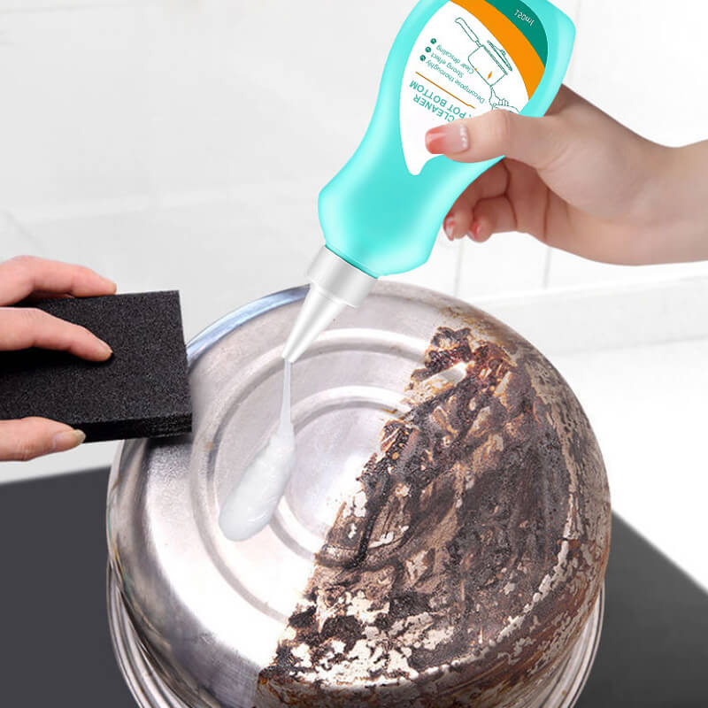 Gel-Reiniger für fettige Pfanne