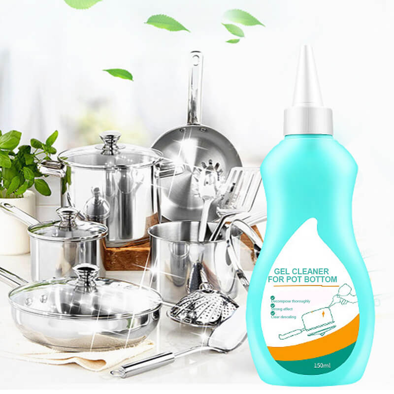 Gel-Reiniger für fettige Pfanne
