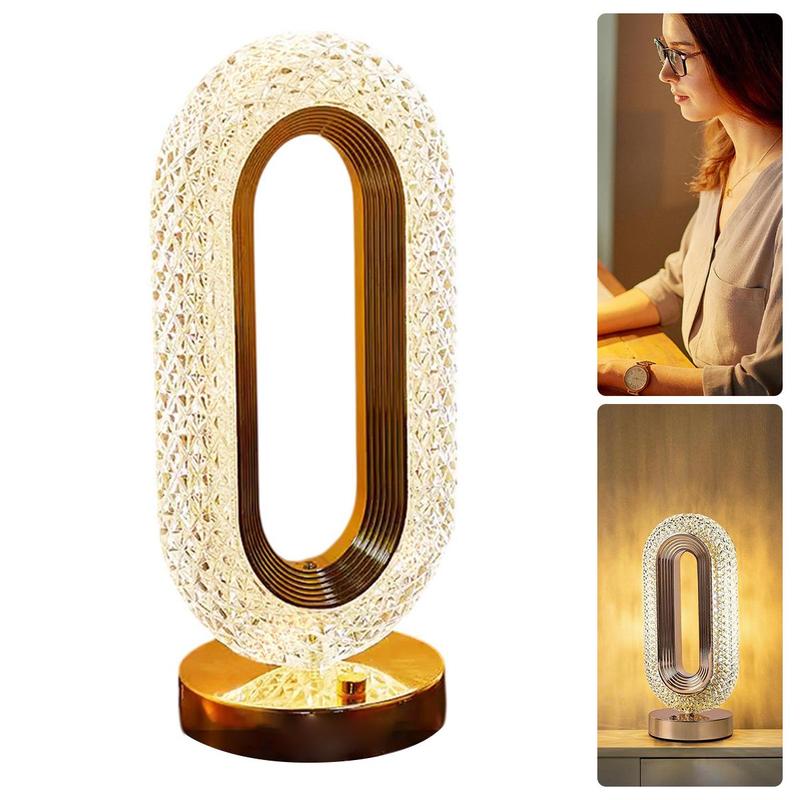 📢📢50% RABATT !!⏰Wiederaufladbare LED-Nachtlichtlampe mit Kristall-Optik, luxuriöses Design für Schlafzimmer & Wohnbereich ✨