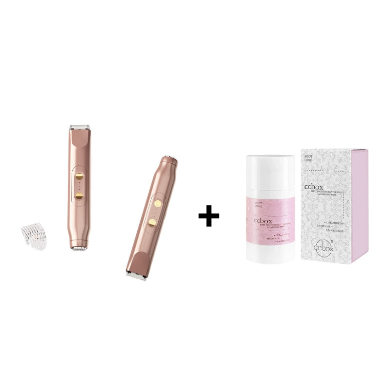 🚨 Pink AUSVERKAUFT !! SCHNELL ZUGREIFEN ⚡ Bikini-Trimmer für Frauen – Elektrischer Rasierer & Epilierer (wiederaufladbar) – 2-in-1 Gerät für Körper & Gesicht, Achseln & Beine – IPX7 wasserdicht
