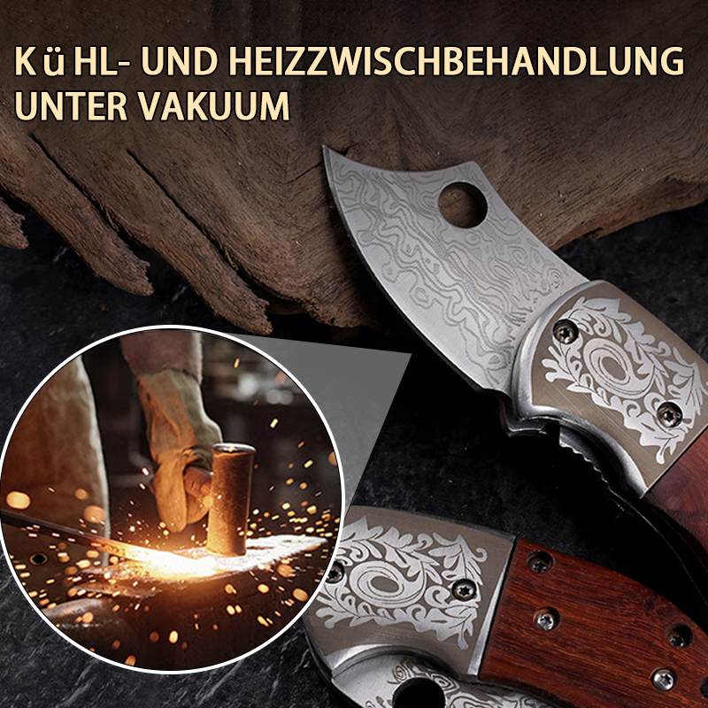 🌟 Das kleine Damaszener Messer —— Ein multifunktionales Juwel in der Handfläche, fähig im Keller und im Freien 🌟