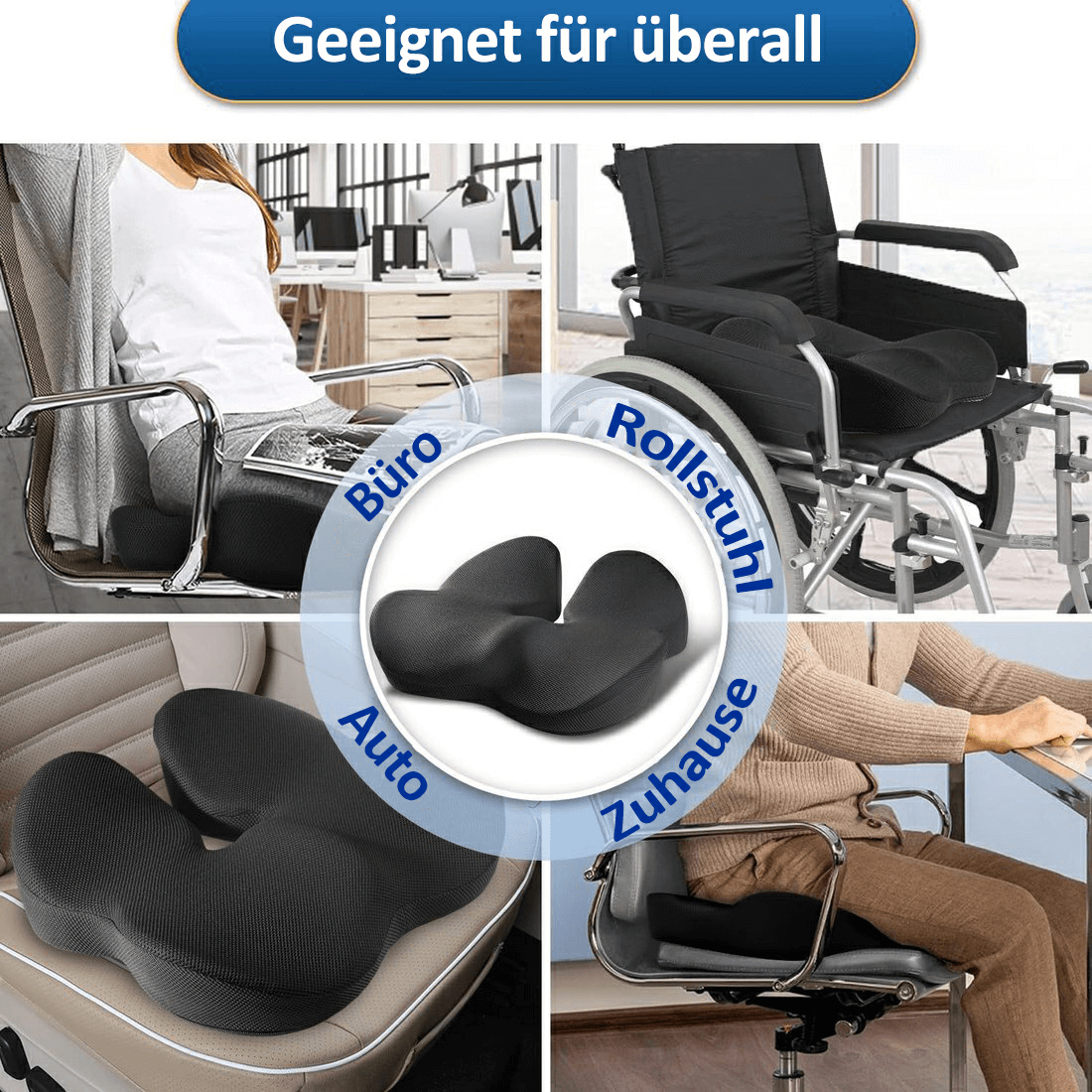 🎁LETZTER TAG 40% RABATT🔥Ergonomisches Sitzkissen aus Memory-Schaumstoff