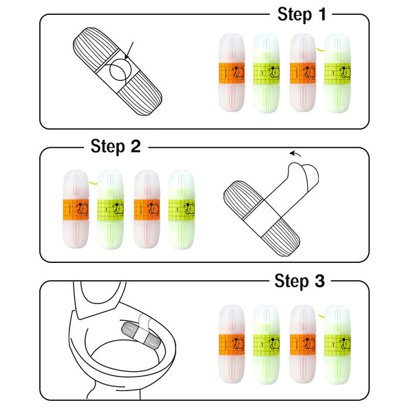 🤩👍 Air Freshener & Odor Purifying Hanging Deodorizer for Auto-Flush Toilets
