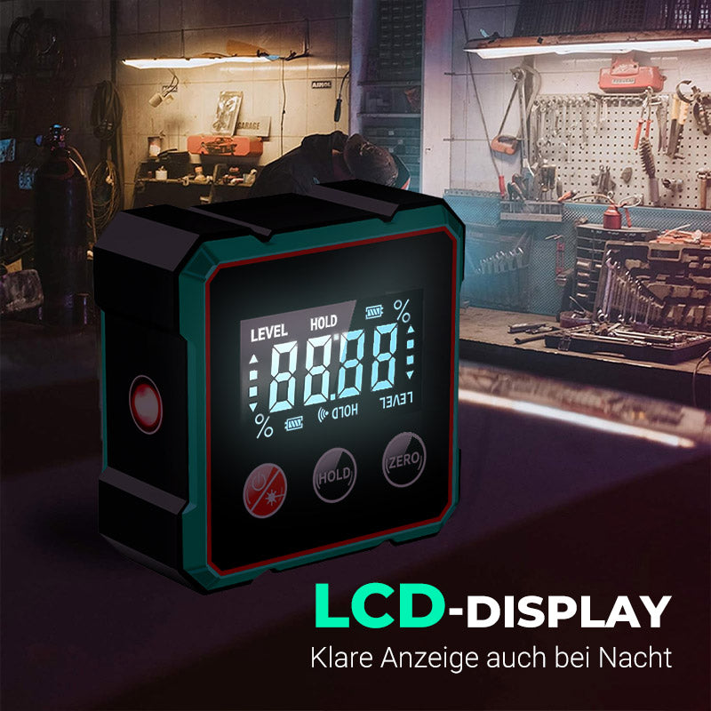 🎁 Mehr kaufen, mehr sparen – Magnetischer digitaler Winkelmesser mit Laser, präzise & robust 📐💡