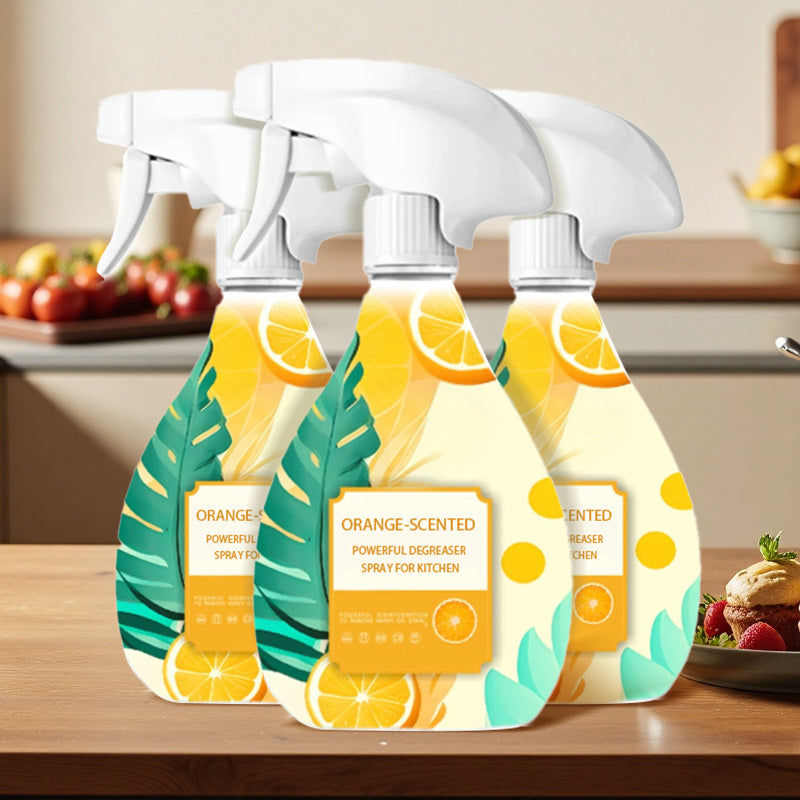 Kraftvolles Entfettungsspray mit Orangenduft für die Küche