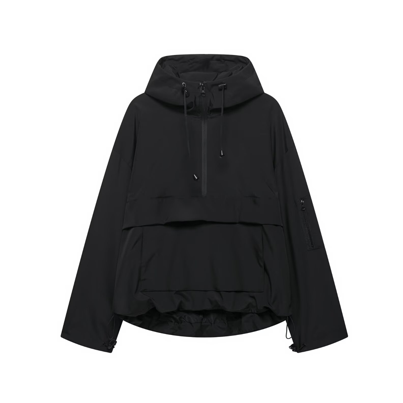 đHerbstverkauf 50 % RabattđLĂ€ssige Softshelljacke mit Kapuze