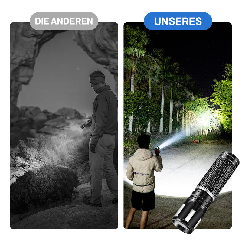 Wiederaufladbare Mini-LED-Taschenlampe mit hoher Leuchtkraft