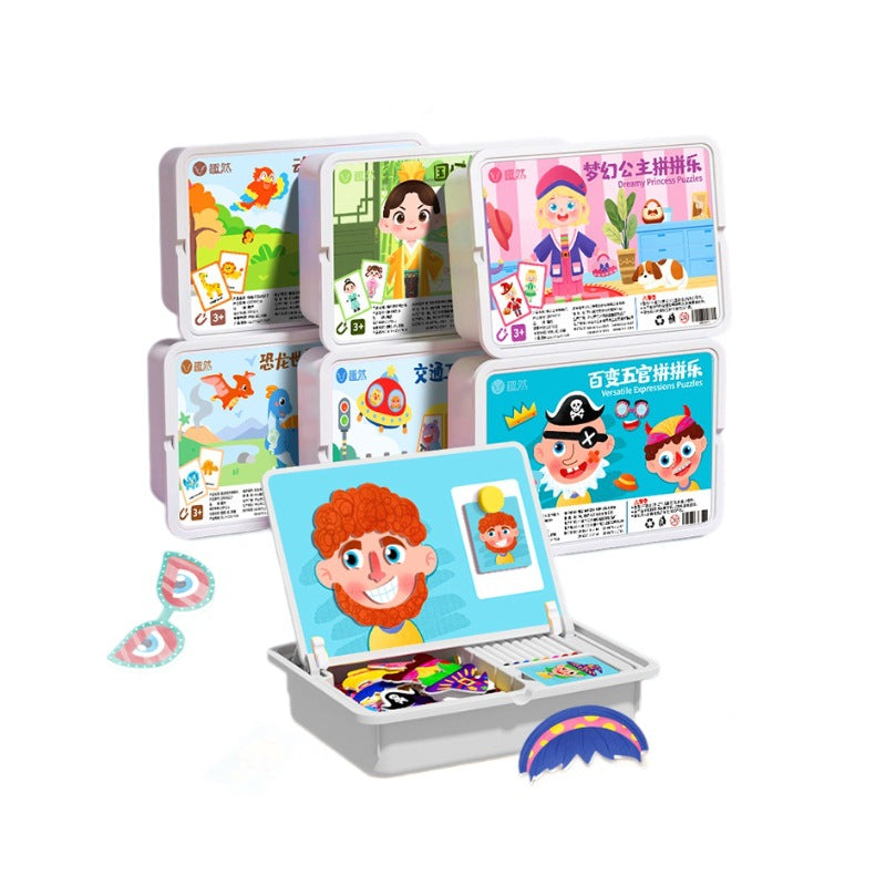 🧩 60 % RABATT! 🎨🔥🎨Magnetisches Puzzle zum Anziehen von Gesichtern für Kinder im Vorschulalter