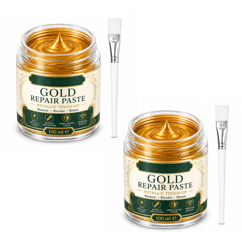 đ„ 50% sparen! Kratzer & mattes Gold? â Gold-Metallic-Reparaturpaste mit Pinsel â einfach auftragen, auffrischen & wie neu aussehen lassen â ohne Profi-Werkzeug âšđïž