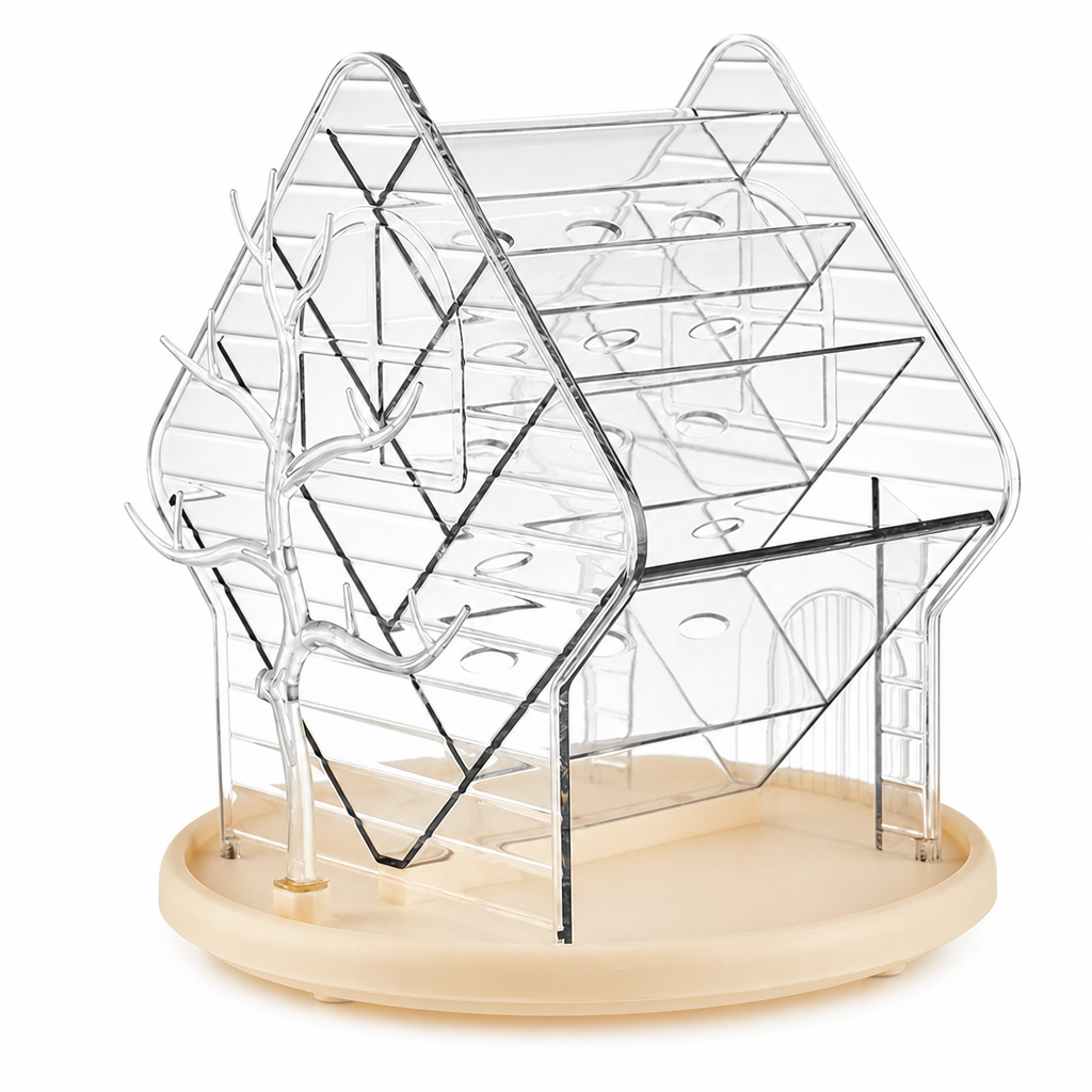đ 50% RABATT! đ Transparenter Make-up-Organizer â Drehbar & platzsparend â¨