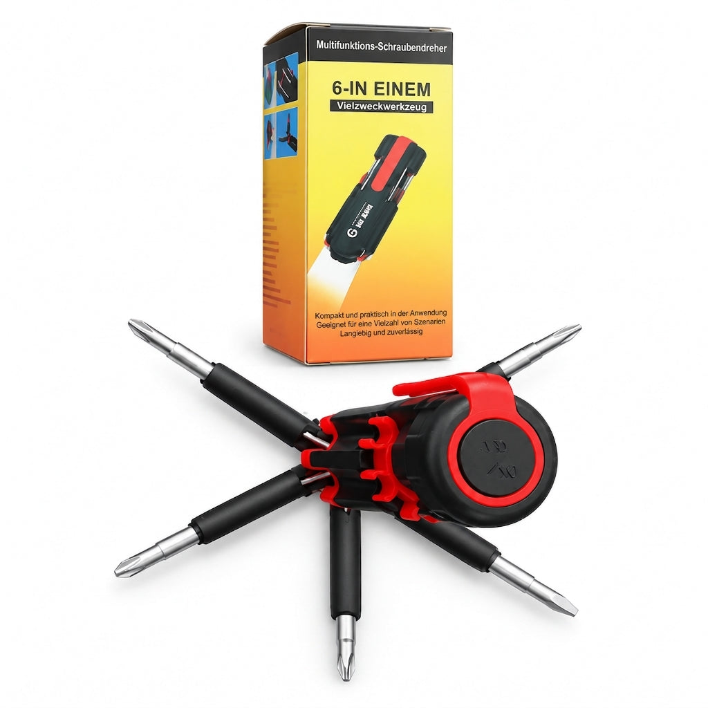 🔧 50% RABATT! 💡 Multifunktionaler Schraubendreher-Satz – Mit LED-Licht & vielseitig ✨