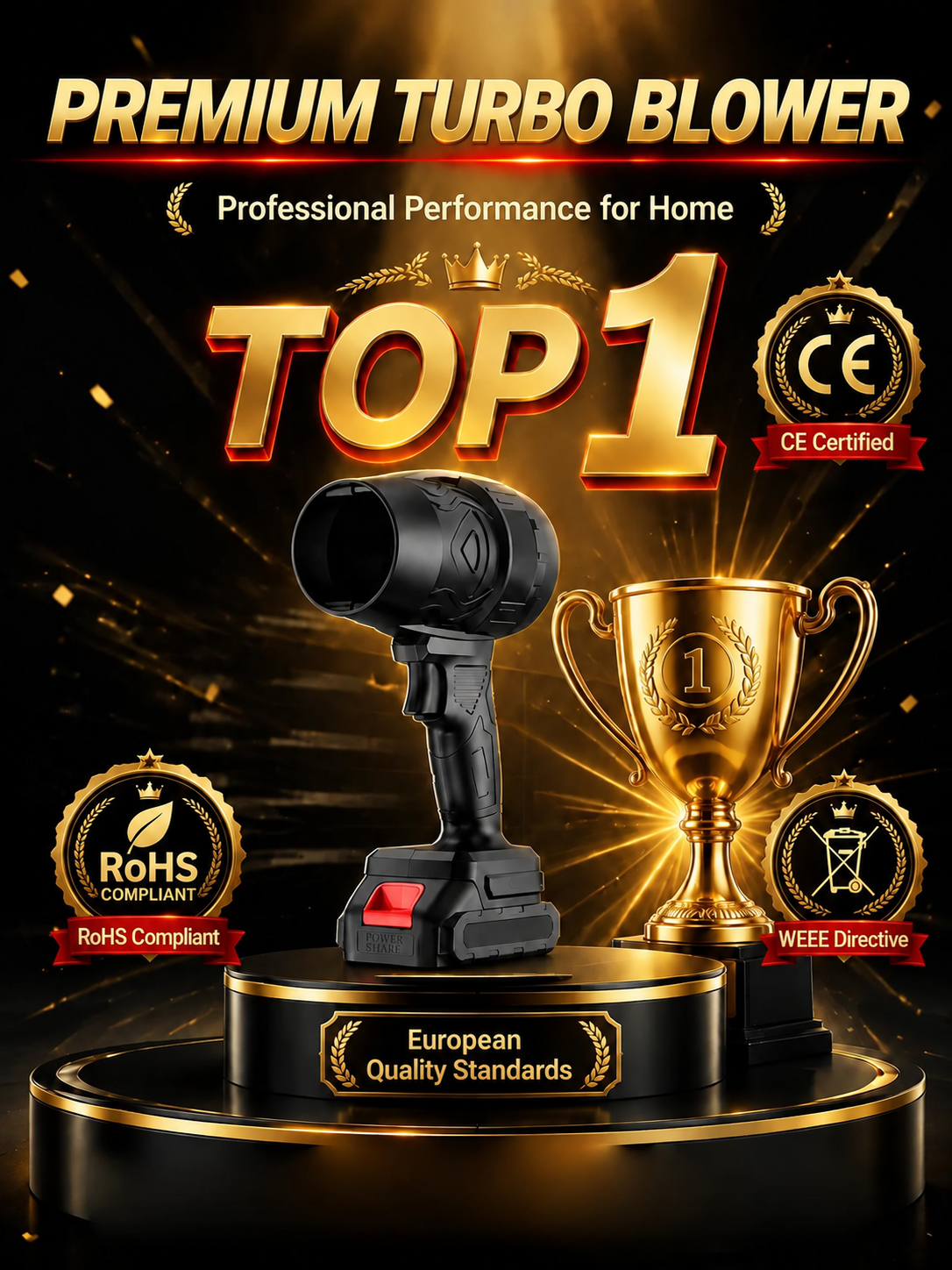 🔥Top-Angebot🔥 Handgeführter Turbo-Hochleistungsbläser ✈️Kostenloser Versand✈️