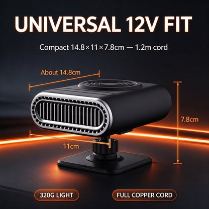 🚗2-in-1 tragbare Autoheizung & Scheibenenteiser🚗 – Mit 360°-Drehung & 3 Stufen – Ideal zum schnellen Enteisen, Entfeuchten und Beheizen des Fahrgastraums ⚡