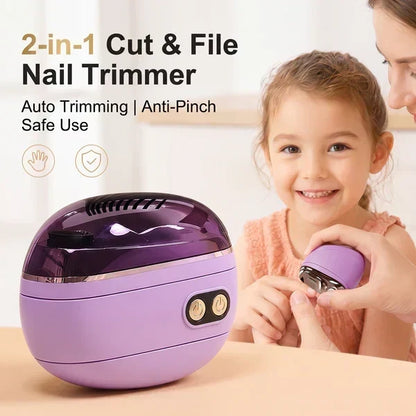 🔥💅 2-in-1-Smart-Elektronagelschere & -Polierer – elektrische Nagelpflege für einfaches Schneiden und Glätten ✂️✨