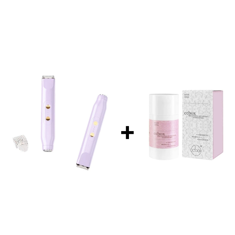 🚨 Pink AUSVERKAUFT !! SCHNELL ZUGREIFEN ⚡ Bikini-Trimmer für Frauen – Elektrischer Rasierer & Epilierer (wiederaufladbar) – 2-in-1 Gerät für Körper & Gesicht, Achseln & Beine – IPX7 wasserdicht