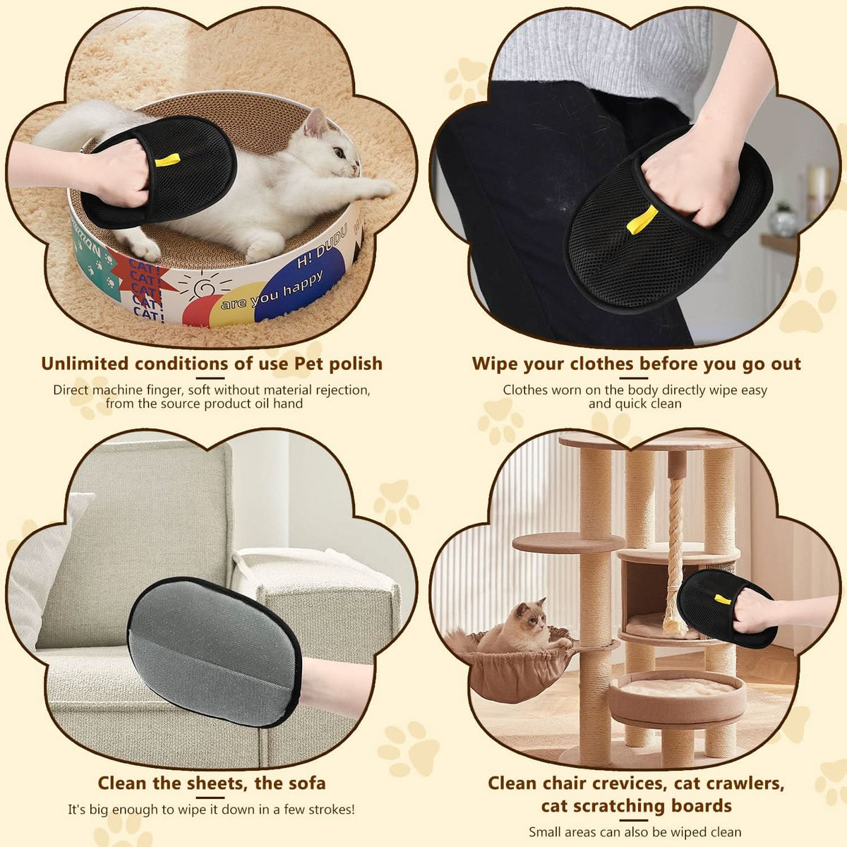 🐾 1 kaufen, 1 gratis! Tierhaarentferner-Handschuhe – beidseitige Silikonborsten, rutschfester Halt, waschbar und wiederverwendbar für Sofa, Kleidung und Teppiche 🧤