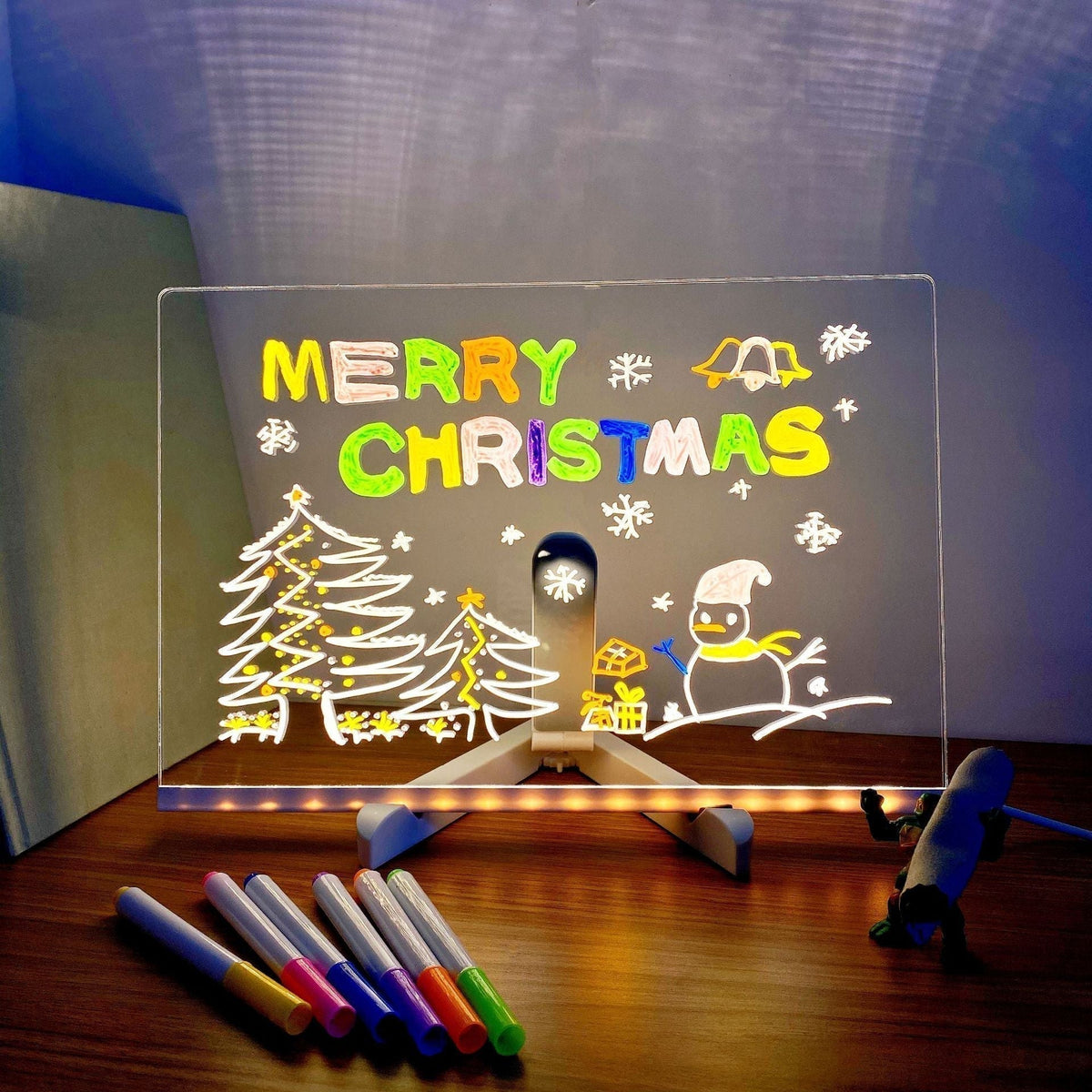 🎄50% Rabatt🎁Kreatives wiederbeschreibbares Acryl-LED-Nachrichtenschild