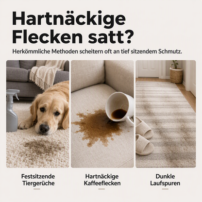 🔥🎁 2+1 GRATIS!!🥳 Tiefenreinigendes Teppichspray – entfernt hartnäckige Flecken und neutralisiert Gerüche sofort!