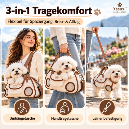 🐶 50 % RABATT 🐾 3-in-1 Haustier-Tragetasche – Atmungsaktiv, ergonomisch & bequem für kleine Hunde und Katzen