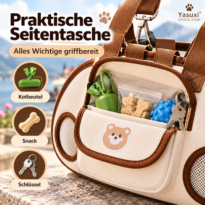 🐶 50 % RABATT 🐾 3-in-1 Haustier-Tragetasche – Atmungsaktiv, ergonomisch & bequem für kleine Hunde und Katzen