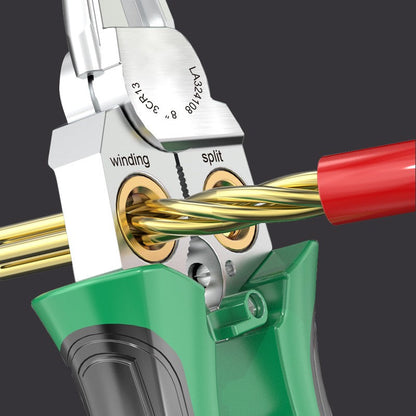🔥8-in-1-Multifunktions-Drahtschneiderschere mit elektrischem Test