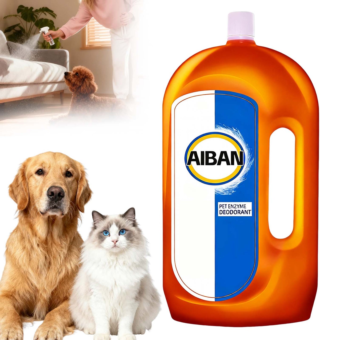 500 ml Hochwirksamer Geruchsentferner für Haustiere