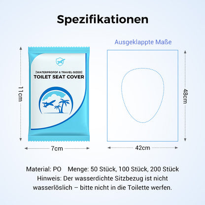 👍Für die Gesundheit sorgen✅Biologisch abbaubarer Einweg-Toilettensitzbezug aus Kunststoff