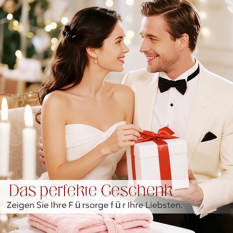 Damen Fleece Morgenmantel – Warmer Winter Bademantel mit Langarm, Französischer Vintage-Stil, Flauschiger Hausmantel für Zuhause