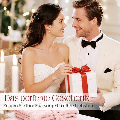 Damen Fleece Morgenmantel – Warmer Winter Bademantel mit Langarm, Französischer Vintage-Stil, Flauschiger Hausmantel für Zuhause