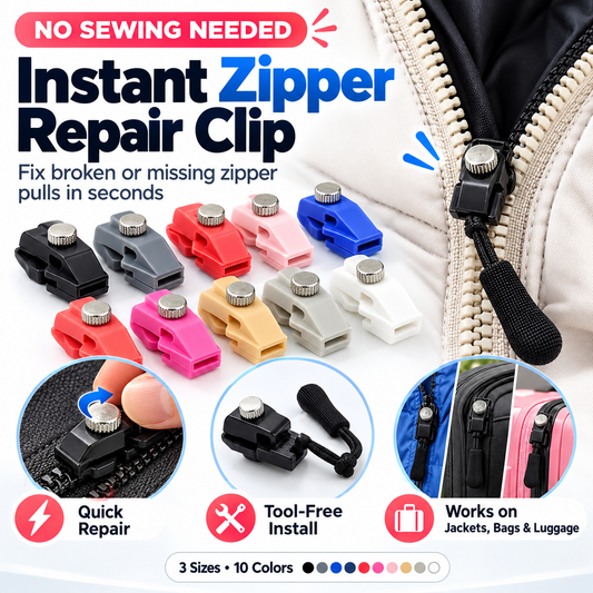 🧷 Reparaturset für Clip-On-Reißverschlussanhänger