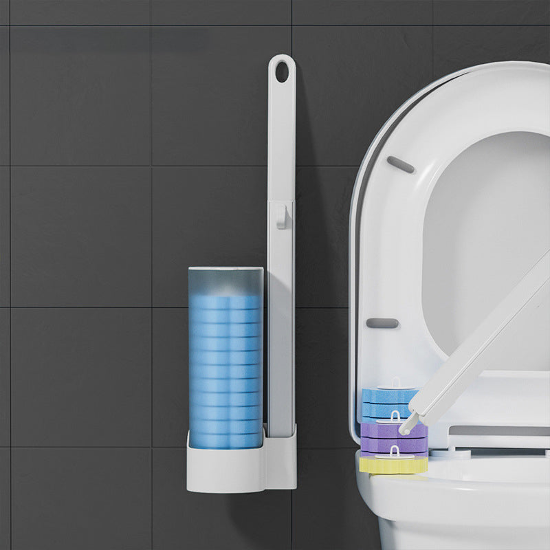 💥🔥🩷 Einweg-Ersatzbürstenkopf für den Einmalgebrauch, Toilettenbürste, Badezimmer-Reinigungsbürsten-Set