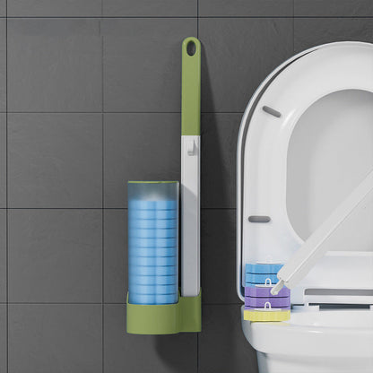 💥🔥🩷 Einweg-Ersatzbürstenkopf für den Einmalgebrauch, Toilettenbürste, Badezimmer-Reinigungsbürsten-Set