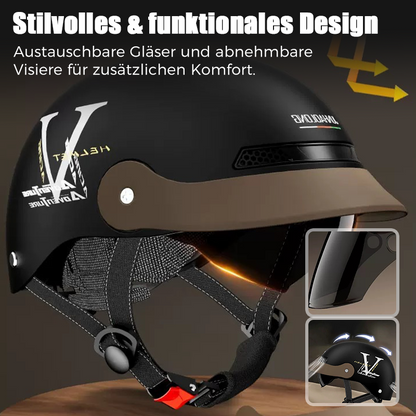 🛡️Atmungsaktiver, leichter und stoßfester Motorradhelm🏍️