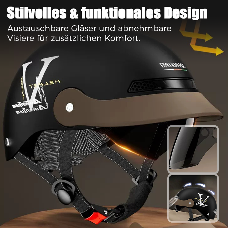 🛡️Atmungsaktiver, leichter und stoßfester Motorradhelm🏍️