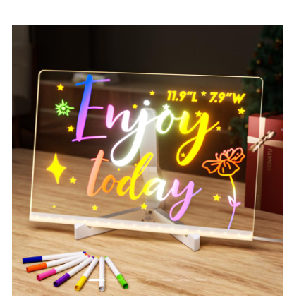 🎄50% Rabatt🎁Kreatives wiederbeschreibbares Acryl-LED-Nachrichtenschild