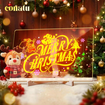 🎄50% Rabatt🎁Kreatives wiederbeschreibbares Acryl-LED-Nachrichtenschild