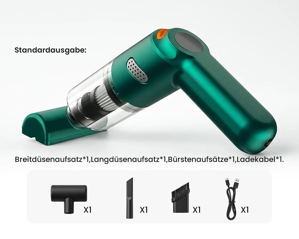 ⚡ 50% Rabatt! 🚗💨Kabelloser Handstaubsauger – 10000 Pa & 30 Min. Laufzeit, waschbarer HEPA-Filter