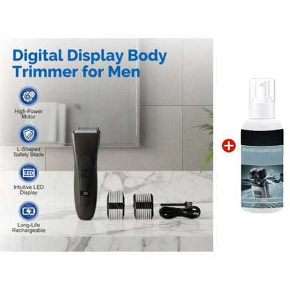 📢📢50% RABATT!!🔥🔥Über 35.000 Mal verkauft!!✂️Digitaler Körperrasierer für Männer mit digitalem Display✨