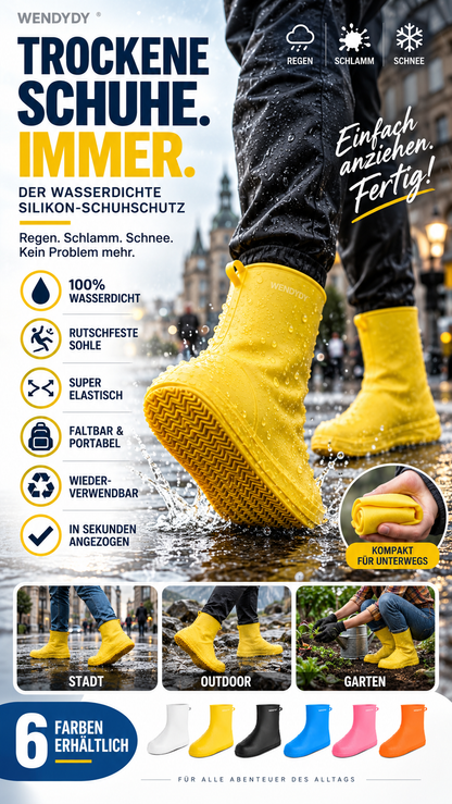 🌧️ Jetzt 50% sparen! Regen & Schmutz? Kein Problem! – Dicke, abriebfeste & wasserdichte Überschuhe – Gcom – schützen Schuhe zuverlässig & sind schnell angezogen ✨