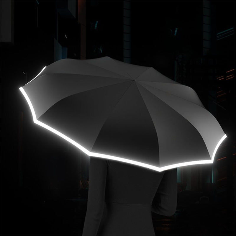 ☂️ 50% RABATT! 🌧️ Regenschirm mit Reflexstreifen – Ringschnalle & sicher bei Nacht ✨