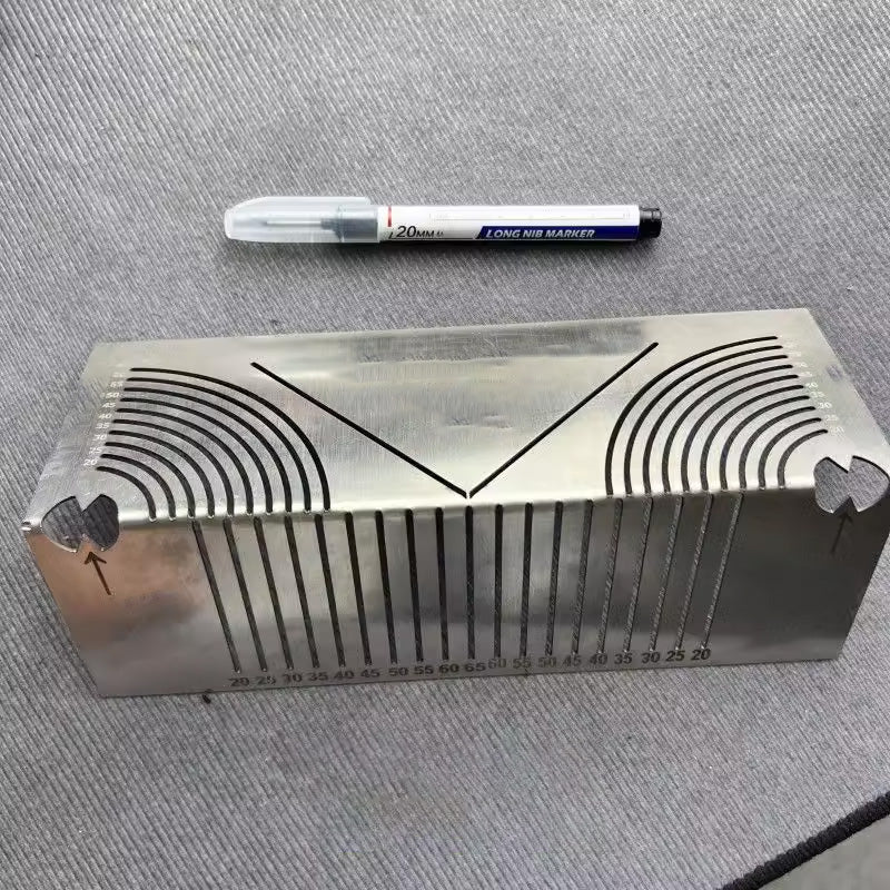 Quadratisches Edelstahl-90°-Winkelmaß