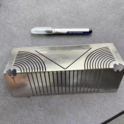 Quadratisches Edelstahl-90°-Winkelmaß