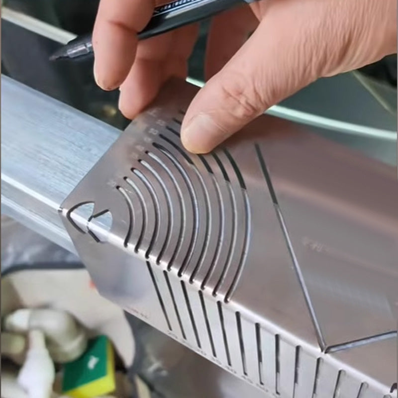 Quadratisches Edelstahl-90°-Winkelmaß