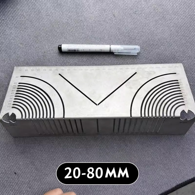 Quadratisches Edelstahl-90°-Winkelmaß