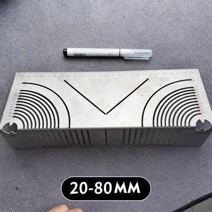 Quadratisches Edelstahl-90°-Winkelmaß