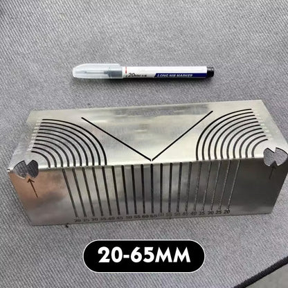 Quadratisches Edelstahl-90°-Winkelmaß