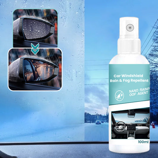 Regen- und Nebelabweisender Spray für Auto-Windschutzscheiben