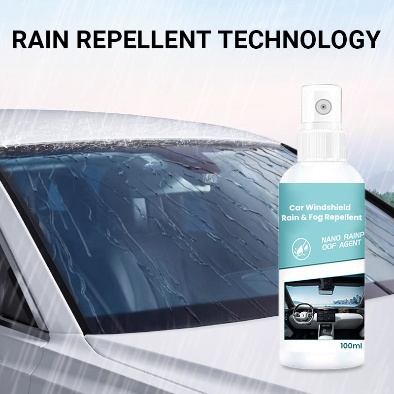 Regen- und Nebelabweisender Spray für Auto-Windschutzscheiben