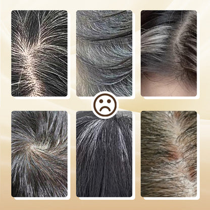 🔥Kaufen Sie 2 und erhalten Sie 3 gratis🎁Tragbarer Haarfärbekamm zur Abdeckung grauer Haare ！Naturschwarz, Schwarzbraun, Kaffee