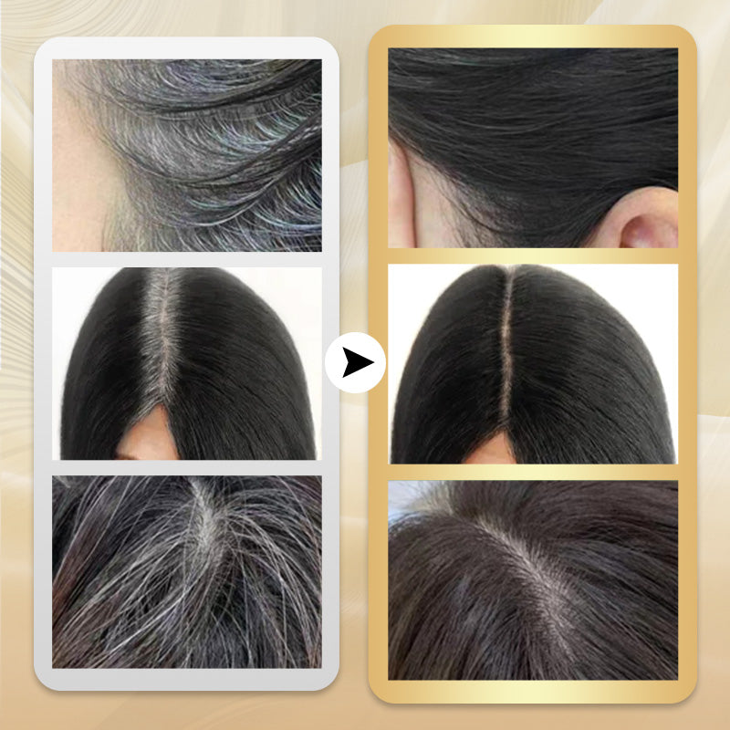 🔥Kaufen Sie 2 und erhalten Sie 3 gratis🎁Tragbarer Haarfärbekamm zur Abdeckung grauer Haare ！Naturschwarz, Schwarzbraun, Kaffee